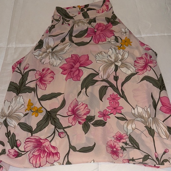 NWT Ann Taylor Factory Pink and Yellow Floral Blouse - Picture 1 of 3